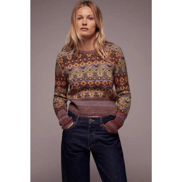 Zara Sweaters - ZARA Blogger Jacquard Knit Sweater  Small